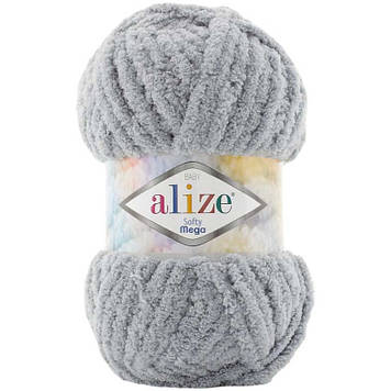 Alize Softy Mega, колір Середньо-сірий №428