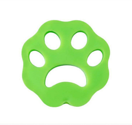 Силіконові лапки щітка для чищення вовни товщина 1см. Зелені вкладки для прання, для чищення одягу, фото 1