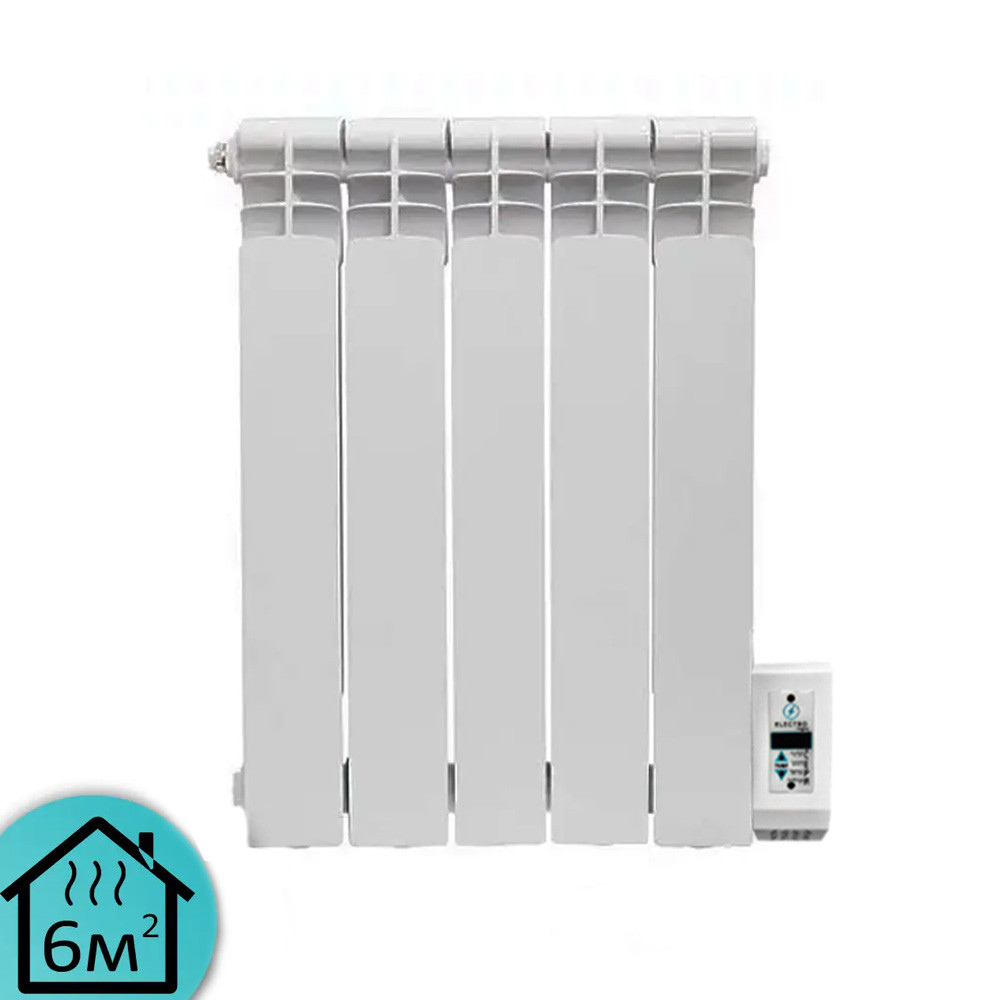 Електрорадіатор ELECTRO.5W, стандарт 500/96 (168Вт) Wi-Fi 400Вт з настінними кріпленнями