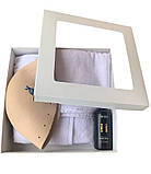 Подарунковий набір для лазні та сауни Premium класу хуст білий \ біж ( Husst ), фото 2