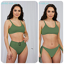 Купальник раздельный с двумя плавками Samegame 9656 Иванна фиалка (В НАЛИЧИИ ТОЛЬКО 44 46 48 50 52 УКР р-ры), фото 2