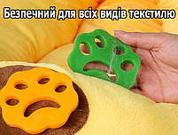 Силіконові лапки щітка для чищення вовни товщина 0,5см. Помаранчеві вкладки для прання, для чищення одягу, фото 7