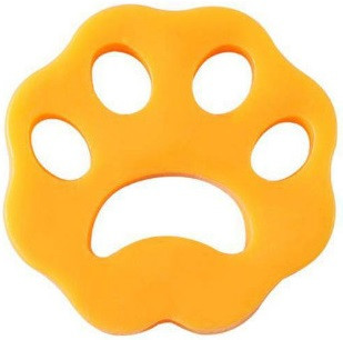 Силіконові лапки щітка для чищення вовни товщина 0,5см. Помаранчеві вкладки для прання, для чищення одягу, фото 1