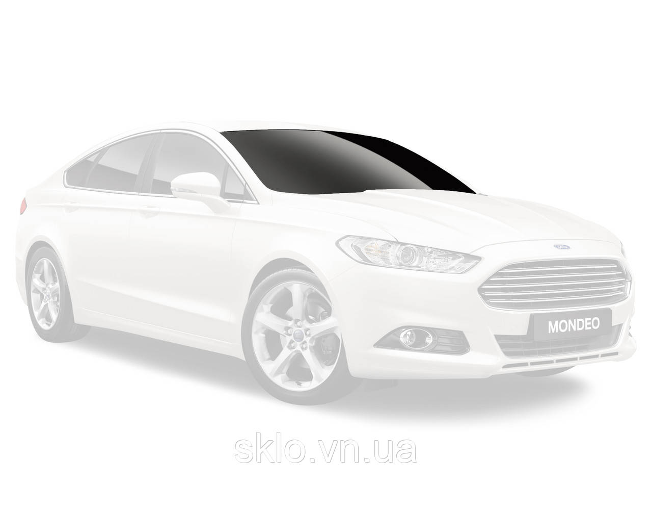 Лобове скло Ford Mondeo V/Ford Fusion USA (2012-) Форд Мондео V/Форд Фьюжн USA з кріпленням та молдингом