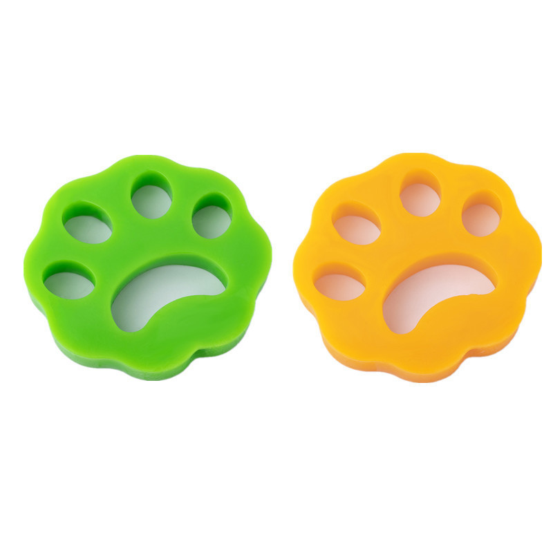 Силіконові Лапки для видалення вовни під час прання зелені та помаранчеві товщина 10мм 2 шт 29116, фото 1