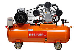 Компрессор трехцилиндровый Rebiner 120 л (9 кВт, 850 л/мин, 380 В)