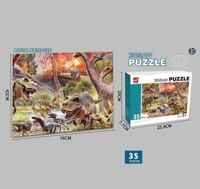 Пазли GXF 035-12 Динозаври на 35 елементів, фото 1