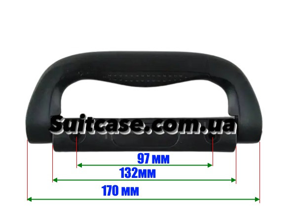 Ручка для валіз і сумок, кріпиться на 2 болти, міцна з/1387, фото 1