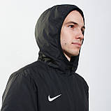 Чоловіча подовжена спортивна куртка Nike Team Park 20 Winter Jacket чорна, фото 8