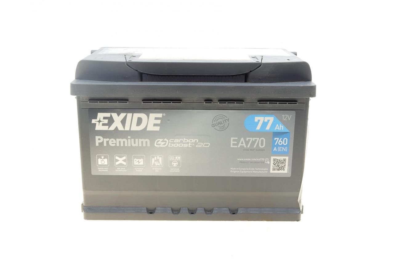 Акумулятор Exide Premium 77Ah 760A (0) R+