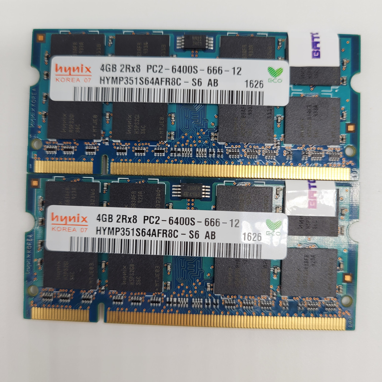 Оперативна пам'ять для ноутбука Hynix SODIMM DDR2 8Gb (2x4Gb) 800MHz PC2-6400s CL6 (HYMP351S64AFR8C-S6 AB) NEW