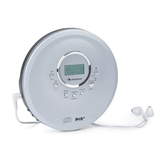 Портативний CD-програвач Auna CDC-200 DAB+ Discman DAB+/FM MP3-CD РК-дисплей Німеччина