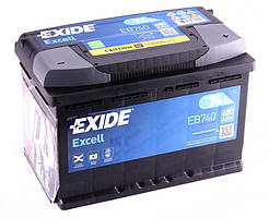 Акумулятор Exide Excell 74Ah 680A (0) R+