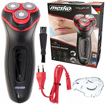 Електробритва чоловіча Mesko MS 2926 – 3 головки, триммер, бездротова
