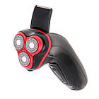 Електробритва чоловіча Mesko MS 2926 – 3 головки, триммер, бездротова, фото 4