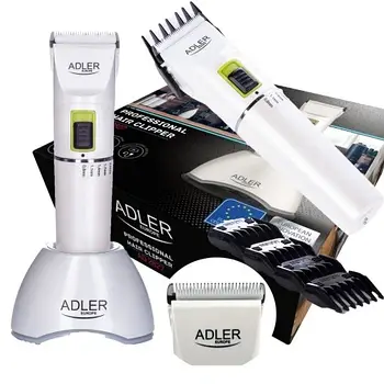 Машинка для стрижки Adler AD 2827 — кераміка, 5 год, насадки