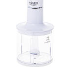 Ручний блендер Adler AD 4620w — 800 Вт, 2 швидкості, чопер, вінчик, фото 9