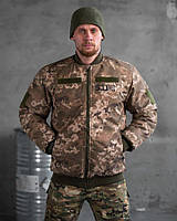 Тактическая зимняя куртка бомбер 5.11 с подкладкой Omni-Heat пиксель Куртка мембранная на синтепоне пиксель M