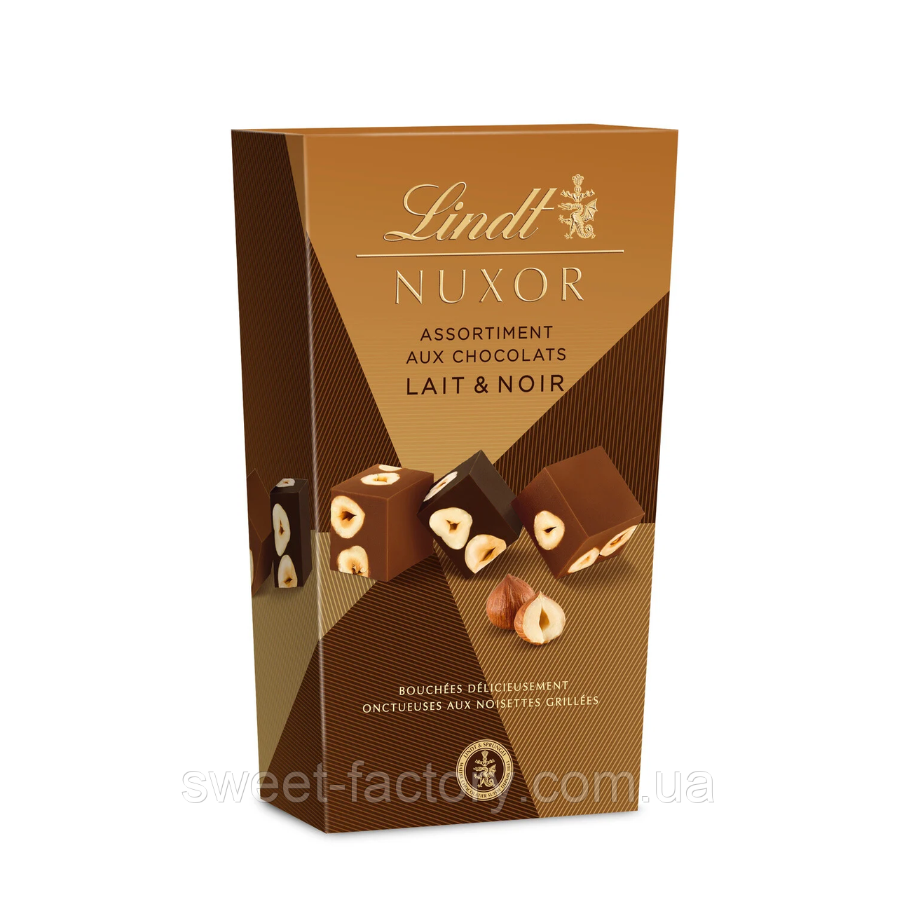 Цукерки Lindt Nuxor Assortiment Chocolats Lait Noir 165g
