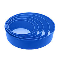 Сито пластиковое для муки (набор из 5 шт.) Синий