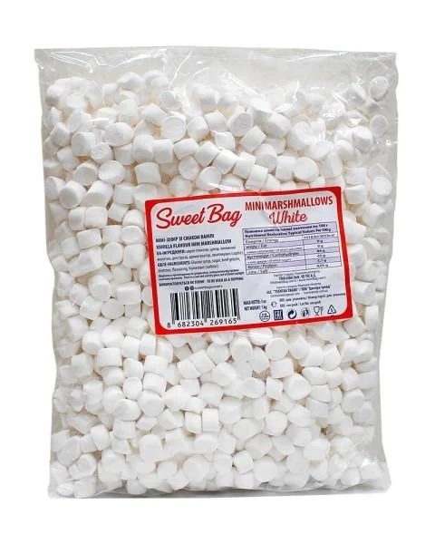 Маршмеллоу міні зефір білий Sweet Bag Mini Marshmallow White 500г