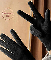 Сенсорные женские,стильные,осенние, весенние перчатки для телефона. Черные женские перчатки. Сенсорные