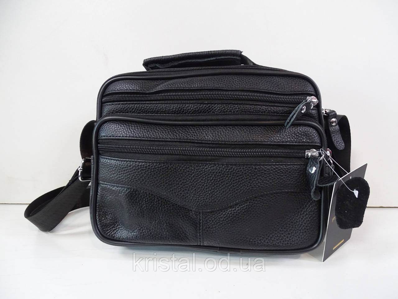 Чоловіча шкіряна сумка оптом 24*20 см. серії "Goldbe" No3874, фото 1