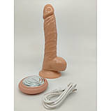 Вібратор-ротатор на присоску Ken Dong, фото 5