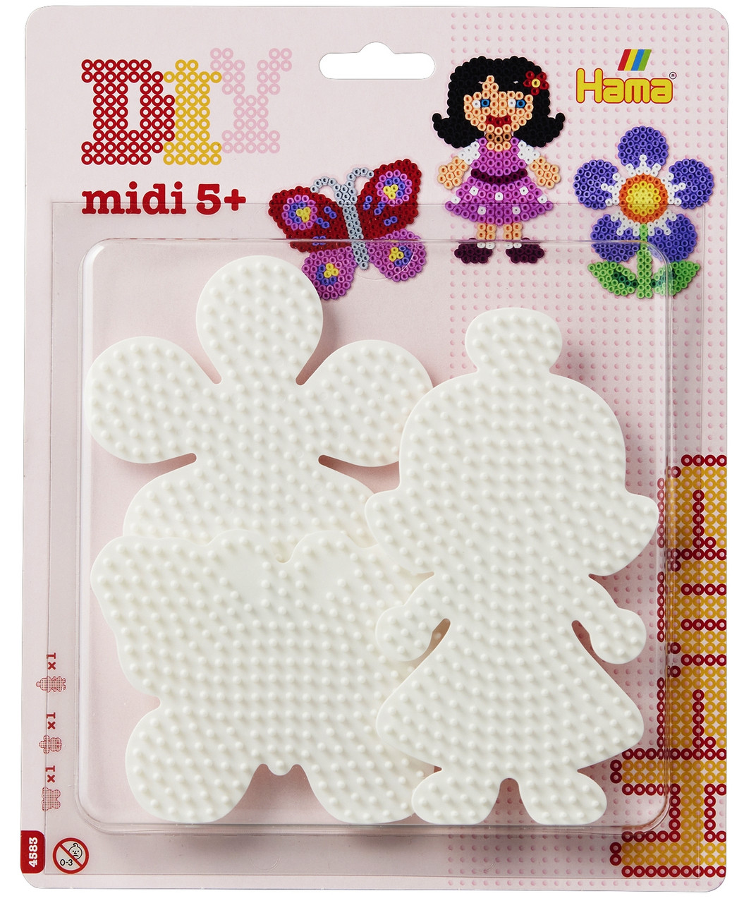 Термомозаїка Hama Набір полів метелик 298, квітка 299 та лялька 330 (HM-4583)