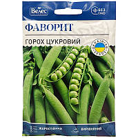 Насіння гороху цукрового, середньораннього "Фаворит" (40 г) від ТМ "Велес", Україна