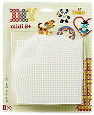 Термомозаїка Hama Набір полів круг, серце, квадрат, шестикутник (HM-4580)