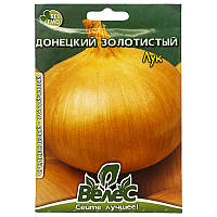 Насіння цибулі ріпчастої, середньостиглої "Донецька золотиста" (8 г) від ТМ "Велес", Україна