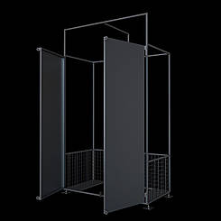 Металевий Бокс1300х1940+300х750 ревізійний для холодильників вуличний антивандальний КЛХВ-1150 захисний