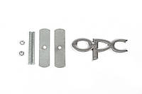 Металлический шильдик на решетку OPC (Хром) для Тюнинг Opel T.C