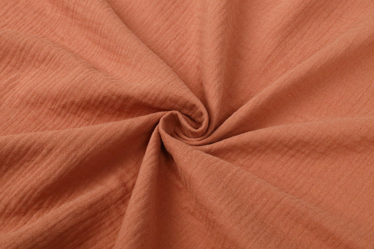 Муслін жатка Оранжева теракота 135 см