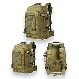 Тактичний рюкзак із чохлом для рації 50-60 л., фото 10