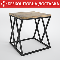 Підстілля каркас для журнального столу з металу 550×550mm, H=550mm