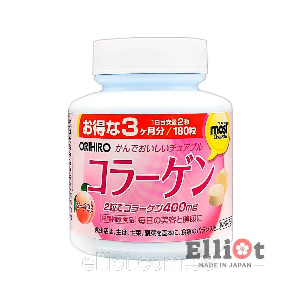Orihiro Collagen колаген зі смаком персика Японський 90 днів