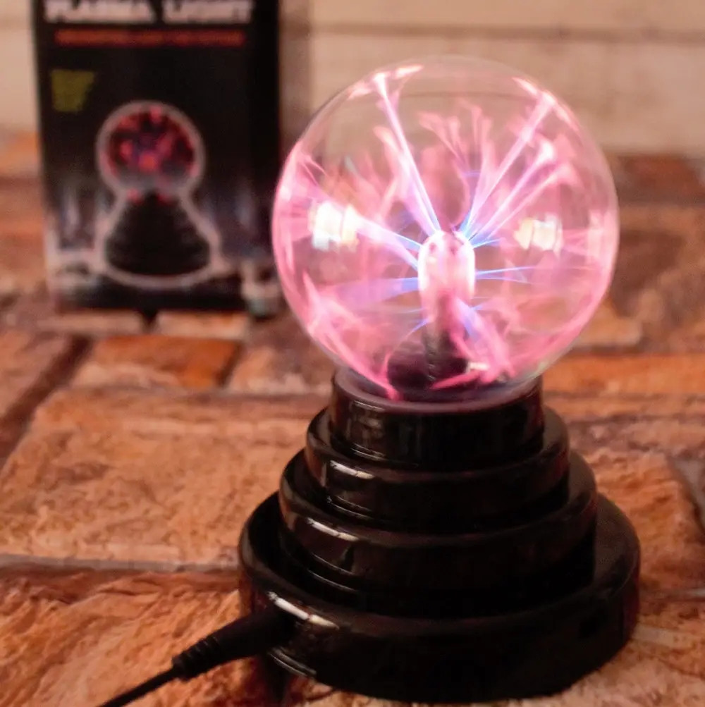 Плазменный шар Тесла 5 см ночник светильник Plasma Light Magic Flash Ball (Оригиналные фото) - фото 1 - id-p2055297933