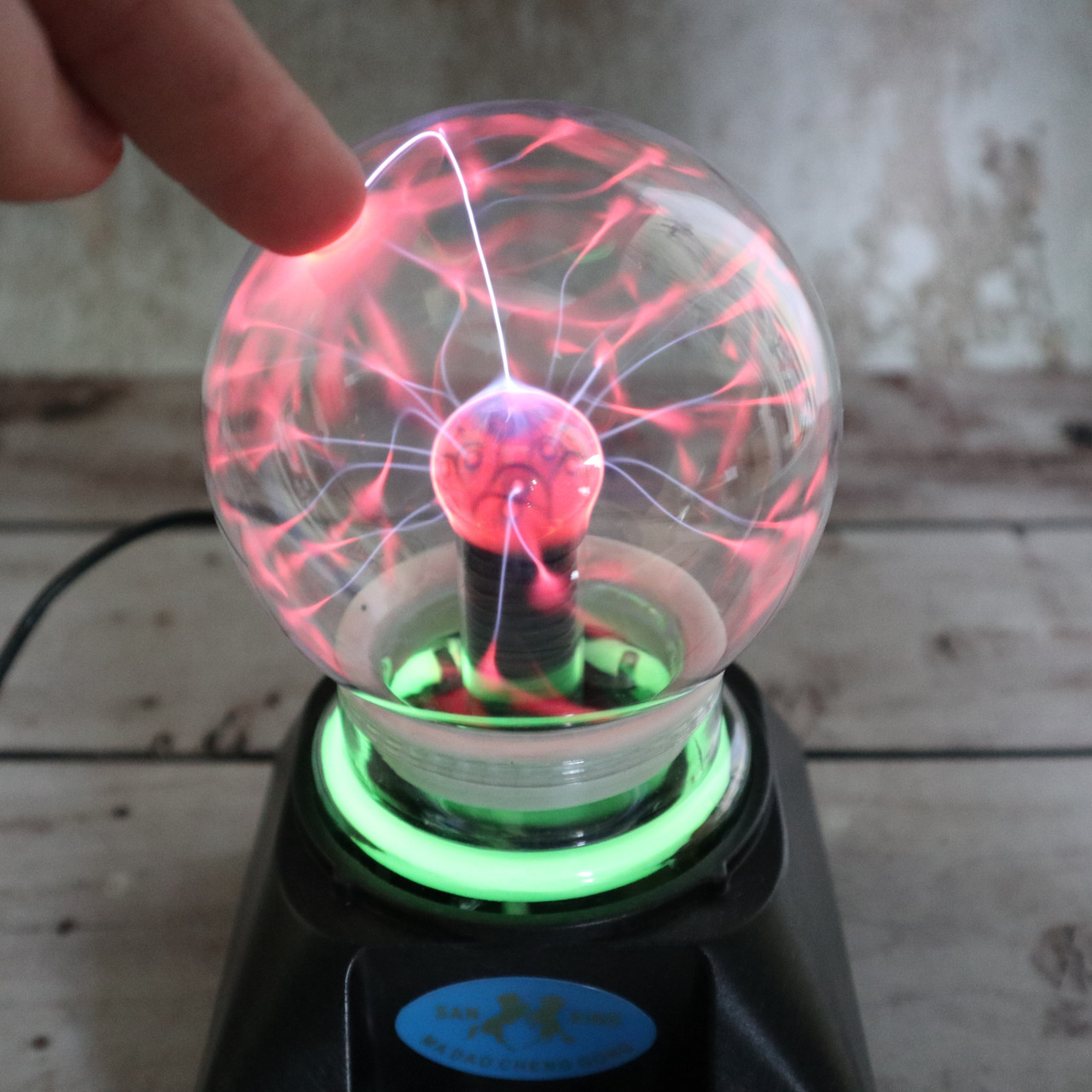 Плазменный шар Тесла 10 см ночник светильник Plasma Light Magic Flash Ball (Оригиналные фото) - фото 4 - id-p2055297934