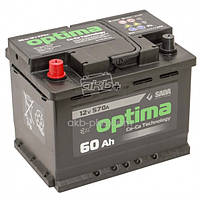 Автомобільний акумулятор Optima 6СТ-60 (+/-) оптима 12В 60Ач 570А
