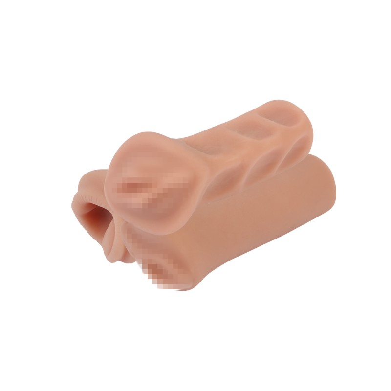 Набір із 3-х мастурбаторів для чоловічої мастурбації; ротик та 2 тугих піхви з вібруючою кулею