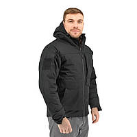 Мужская зимняя тактическая куртка Eagle Omni-Heat с подкладкой и силиконовым утеплителем Черная XL (3_04164)
