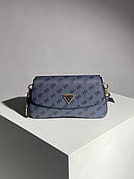 Женская сумка Guess Cordelia Flap Shoulder Bag Blue (тёмно-синяя) красивая сумочка для девушки KIS17084 топ