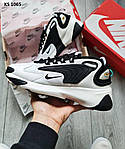 Чоловічі кросівки Nike Air Zoom 2K (чорно-білі) модні повсякденні кроси KS 1065 Найк топ, фото 6