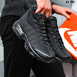 Чоловічі кросівки Nike Air Max 95 Sneakerboot (чорні) модні повсякденні високі кроси KS 750 Найк топ, фото 5