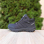Чоловічі зимові кросівки Merrell Moc ll (чорні з білим) модні високі кросівки 4078 Мерелл топ, фото 2