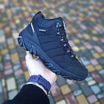 Чоловічі зимові кросівки Merrell Moc ll (чорні з білим) модні високі кросівки 4078 Мерелл топ, фото 5