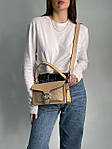 Жіноча сумка Coach Tabby Shoulder Bag 26 With Signature Canvas Sand Taupe (бежева) крута сумка KIS99149 топ, фото 5