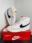 Чоловічі зимові кеди Nike Blazer Mid 77 Vintage White Winter Fur (білі) високі повсякденні D464 Найк топ, фото 4
